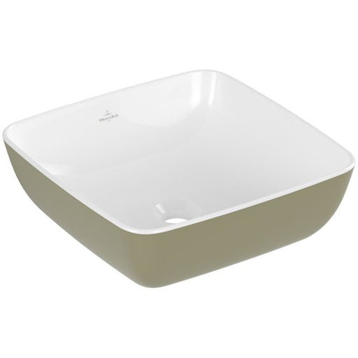 VILLEROY & BOCH - Aufsatzwaschbecken Artis 410x410mm Quadrat ohne Überlauf Sage Green