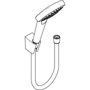 Hansgrohe - Brausenset CROMA Select E 1jet/Porter weiß/chrom Brauseschlauch 1250mm