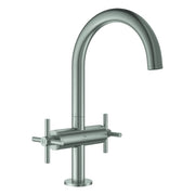 Grohe - WT-Einlochbatterie Atrio 21144 DN15 L-Size Kreuz-Griff supersteel