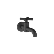 Dornbracht - Auslaufventil mit Kreuzgriff TARA 30010892 Ausladung 140mm schwarz matt