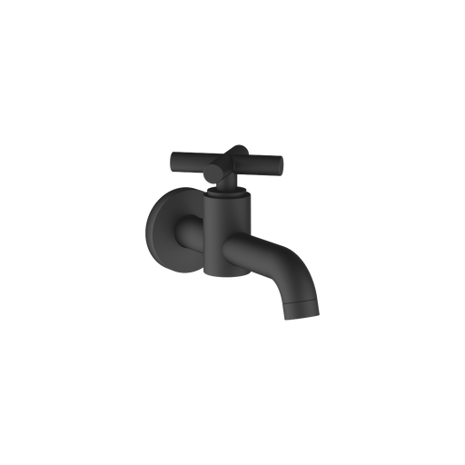 Dornbracht - Auslaufventil mit Kreuzgriff TARA 30010892 Ausladung 140mm schwarz matt