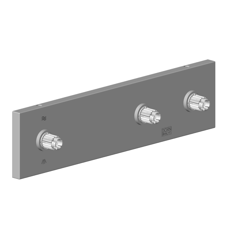Dornbracht - Rosette mit Symbolen Ersatzteile 04279802500 60 x 240 x 28 mm chrom