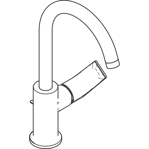 Hansgrohe - Einhebel-Waschtischmischer Rebris E 210 Schwenkauslauf m.Zugstange chrom