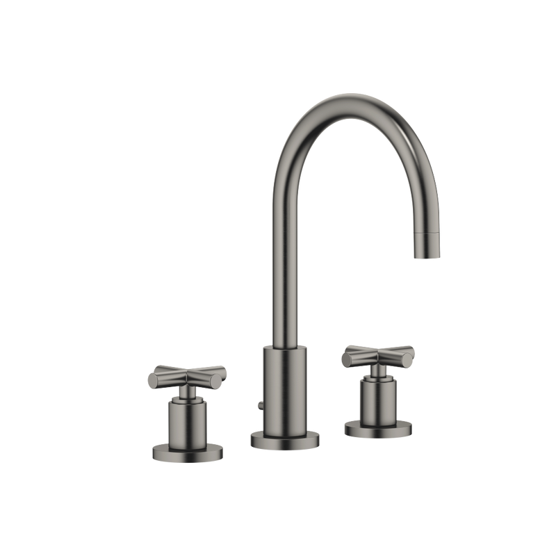 Dornbracht - WT-3-Lochbatt. m. Ablaufgarn. TARA 20713892 Dark Platinum gebürstet