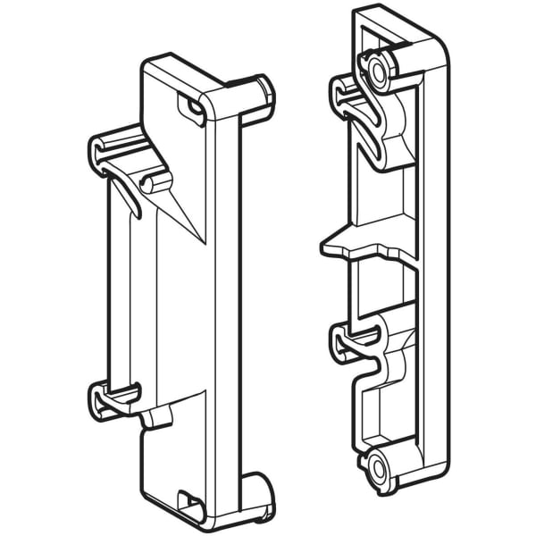 Geberit Vertriebs - Set Adapter DIN Schiene 35mm für Gateway (2 Stück)
