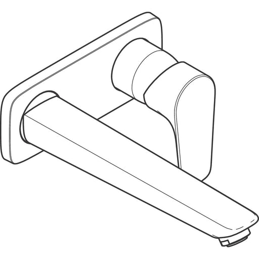 Hansgrohe - 2-Loch Waschtischmischer Unterputz Talis E F-Set mattweiß langer Auslauf