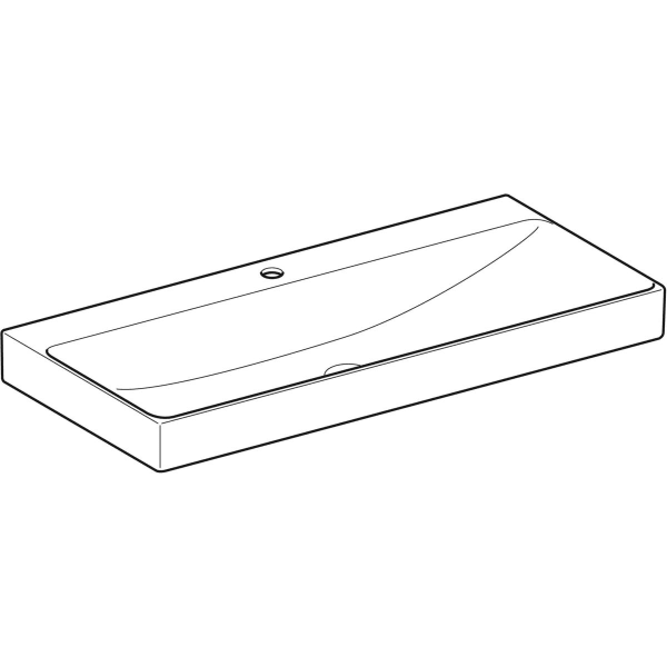 Geberit Vertriebs - ONE Waschtisch 105x48 cm, Abg. verti. m. Hl., o. Ül., weiß, KeraTect