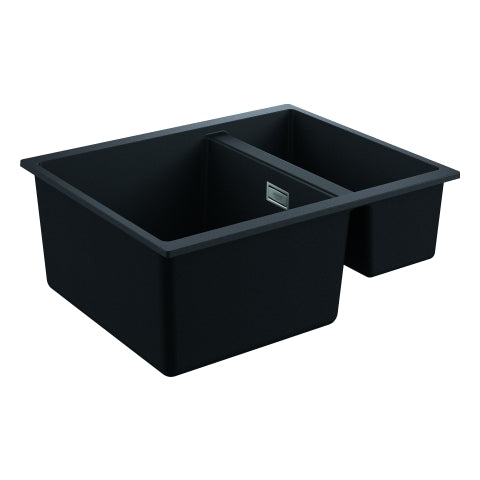 Grohe - Kompositspüle K500 31648 1,5Becken 555x460mm re/li granit schwarz