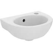 Ideal Standard - Handwaschbecken EUROVIT, 1 Hl.rechts, m.Ül., 350x260x160mm, Weiß