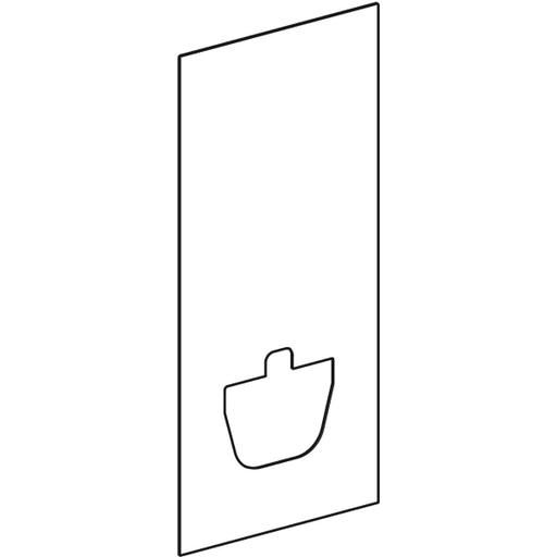 Geberit Vertriebs - Frontverkleidung zu Monolith Sanitär- modul für Wand-WC 114cm Schieferoptik
