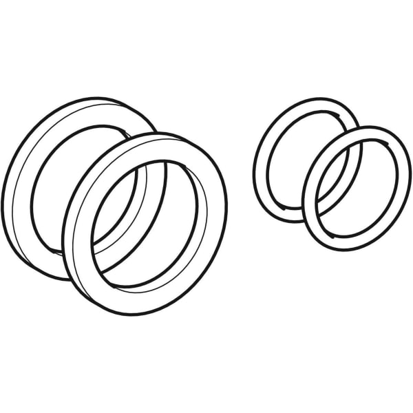 Geberit Vertriebs - Mepla Dichtungsset EPDM/PE-LD d26 bestehend aus 2x O-Ring und Scheibe