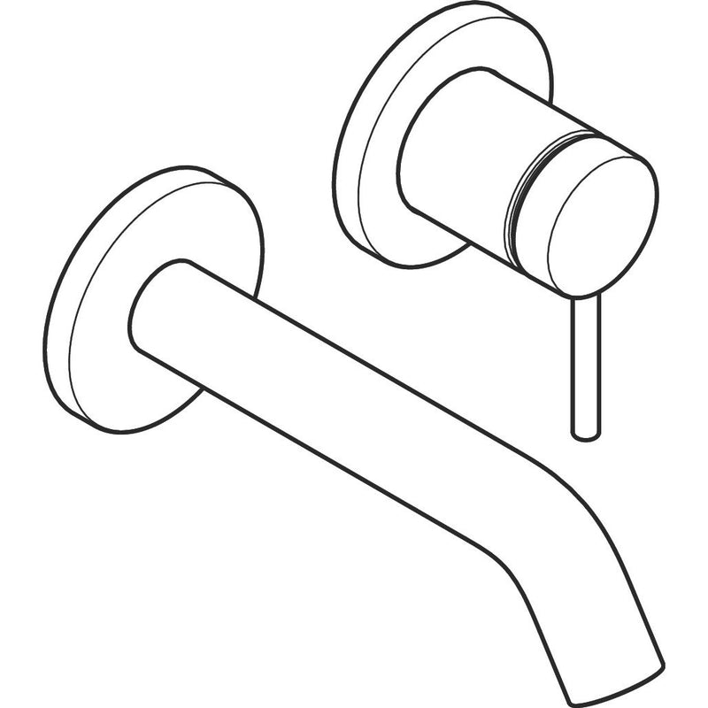 Hansgrohe - TECTURIS S 2-Loch WTM UP F-Set 165mm Auslauf chrom