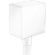 Hansgrohe - Schlauchanschluss DN15 FIXFIT Square mit Rückflussverhinderer mattweiß