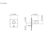 Dornbracht - UP-Therm. ohne Mengenregulierung LULU 36503710 3/4 chrom