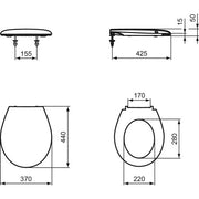 Ideal Standard - WC-Sitz SAN REMO K 7054 01 weiß