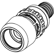 TECE SE - TECElogo-Ax Übergangskupplung auf TECEflex, Dim. 20 x 20, Siliziumbronze