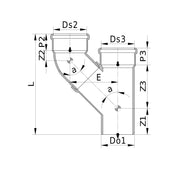 Wavin - Parallelabzweig AS+ DN 90x90