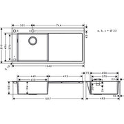Hansgrohe - Einbauspüle 450 S718-F450