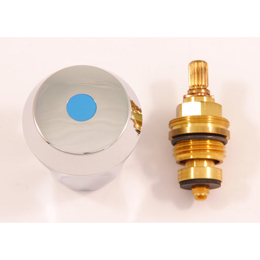 Ideal Standard - Temperier-Oberteil IDEAL STANDARD 1/2 HM6, blau, verchromt