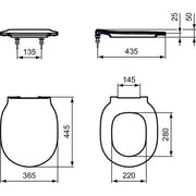 Ideal Standard - WC-Sitz CONNECT AIR, Sandwich, Weiß