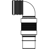 TECE SE - TECEprofil flex. WC-Anschlussbogen DN 90