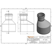Gebr. Ostendorf - HTsafeR Reduktion DN 110x50
