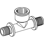 TECE SE - TECEflex T-Stück IG Standard Messing, Dim. 40 x Rp 1 x 40