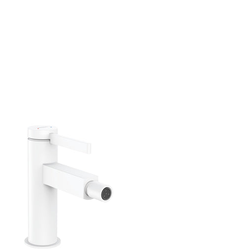 Hansgrohe - Bidetmischer FINORIS mit Push-Open Ablaufgarnitur mattweiß