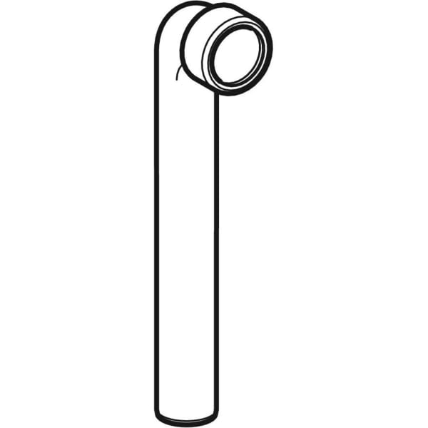 Geberit Vertriebs - Anschl.bogen 90Gr, m. Quetschverschr. d32/32, L700, weiß