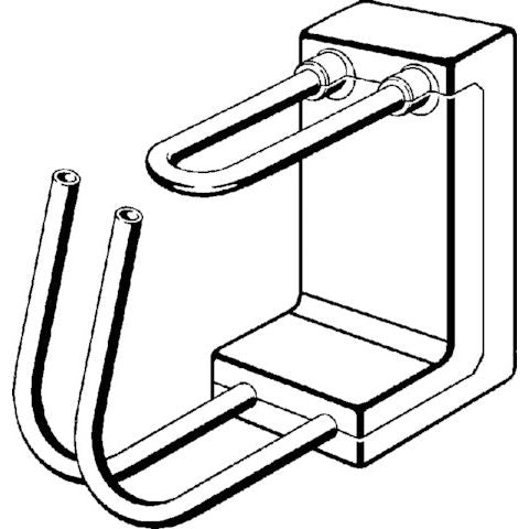 Viega - Heizkörperanschlussblock RAXOFIX 5397.6 185mm Kunststoff