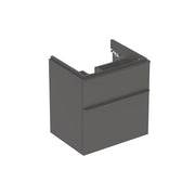 Geberit Vertriebs - Smyle Square US für WT, m. 2 Schubl. 58,4x61,7x47cm, lava