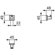Ideal Standard - Handtuchhaken IOM SQUARE, Chrom