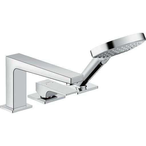 Hansgrohe - 3-Loch Wannenmischer METROPOL F-Set chrom Wannenrandmontage