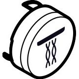 Hansgrohe - Druckknopf Symbol Whirl schwarz