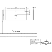 VILLEROY & BOCH - Spiegel More to See Square A47516 1600x700x27mm mit Beleuchtung
