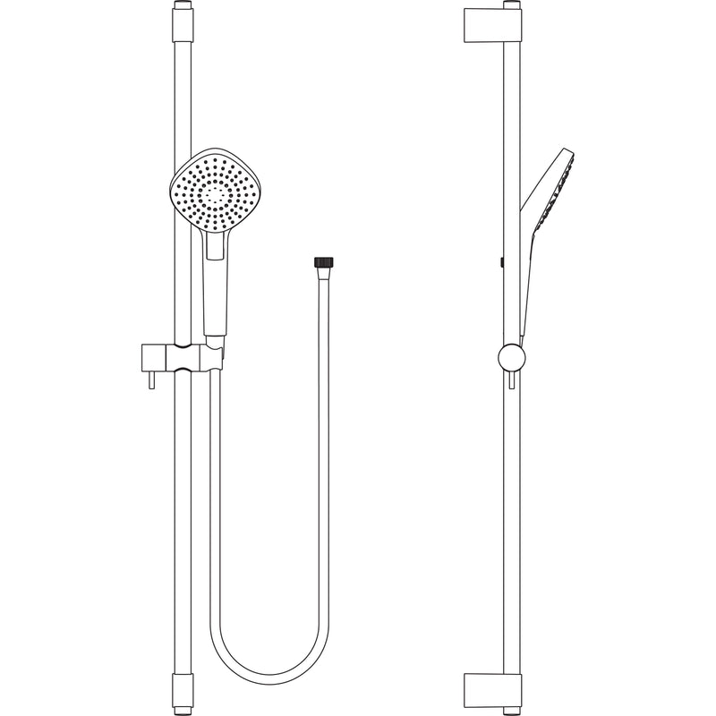 Ideal Standard - Brausekombi. IDEALRAIN EVO, 900mm, 3-Funktionshb. Diamond d:115mm, Chrom
