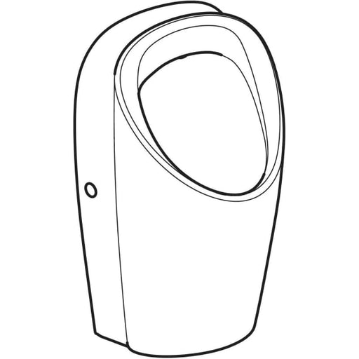 Geberit Vertriebs - Renova L Urinal, Zulauf von hinten Abgang hinten od. unten, weiß