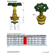 Bender Armaturen - Oberteil DIN 3519 Typ 1210 DN50 kurz, für Geradsitz-u.Schrägsitzventile