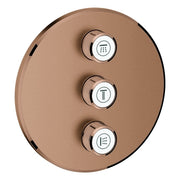 Grohe - 3-fach UP-Ventil GROHTHERM Smart Control 29122 FMS rund warm sunset geb