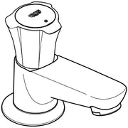 Grohe - Standventil COSTA NEU 20404 Markierung blau Gussauslauf chrom