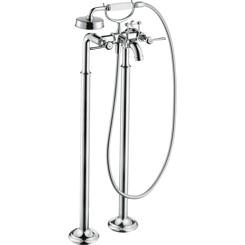 Hansgrohe - Zweigriff Wannenarmatur AXOR Montreux Fertigset Hebelgriff chrom Bodenmontage