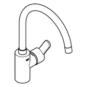 Grohe - EH-SPT-Batterie EUROSTYLE C 33975 hoher Auslauf GROHE ZERO chrom