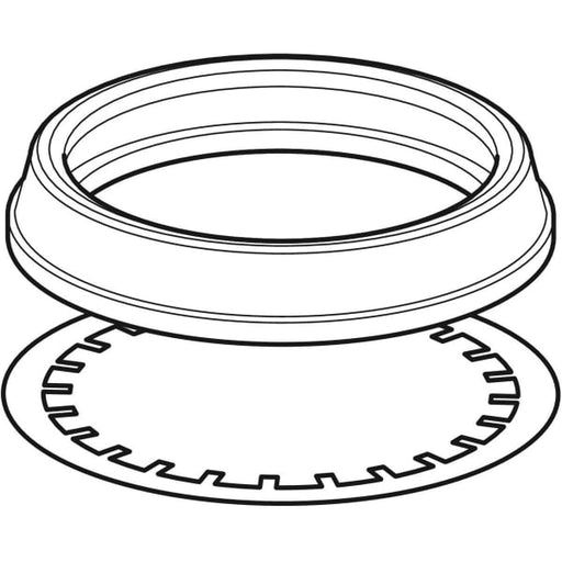Geberit Vertriebs - Set Krallenband mit Dichtung zu Silent-db20 Stütz- und Dehnmuffe d56