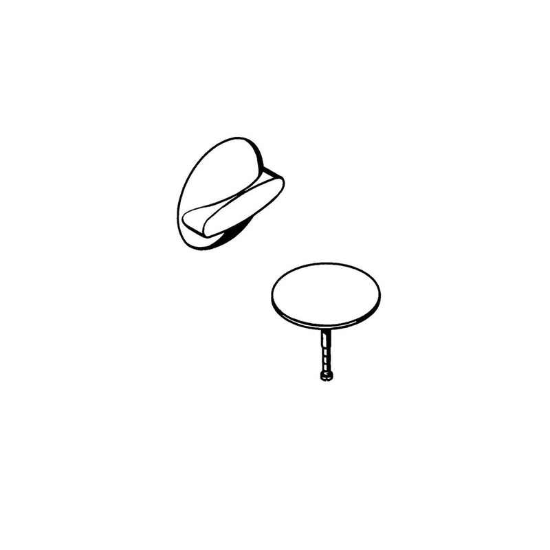 Hansgrohe - Ab-u.Überlaufgarnitur Flexaplus F-Set (Griff und Stopfen) aranja