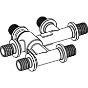 TECE SE - TECEflex Kreuzungsfitting 20 x 16 x 16mm vernickelt, # 718502