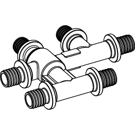TECE SE - TECEflex Kreuzungsfitting 20 x 16 x 16mm vernickelt, # 718502