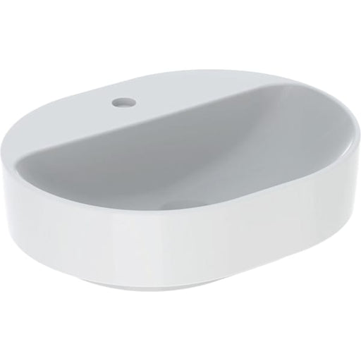 Geberit Vertriebs - Aufsatz-WT VARIFORM, elliptisch 500x400mm, m. Hl., o. Ül., weiß, Tect