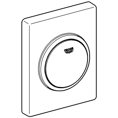 Grohe - Abdeckplatte Skate 38595SH0 alpinweiß m.Druckknopfbetätigung