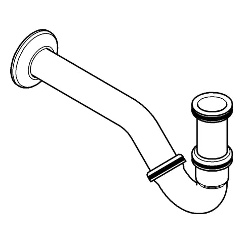 Grohe - Geruchverschluss 28946 für Bidet Wandabstand 250 - 265 mm chrom