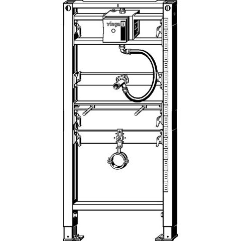 Viega - Urinal Element PREVISTA Dry 8560.32 Wasseranschluss univers. 1120mm